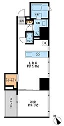 プロスペクトカロン三ノ輪 7階1LDKの間取り