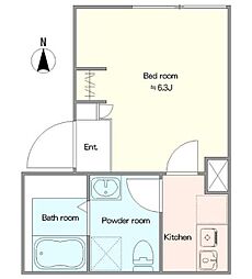 Kai Lani 1Kの間取図画像