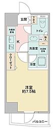 CAVANA浅草 5階1Kの間取り