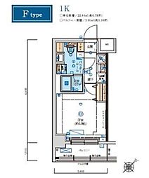 LIVCITY横濱ヒルサイドテラス 1Kの間取図画像