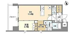 DUE入谷3 1LDKの間取図画像