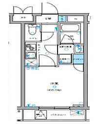 パークレガーロ百合ヶ丘 1Kの間取図画像