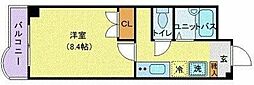 Nasic柏 1Kの間取図画像
