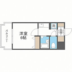 ライオンズマンション博多駅南第3 1Kの間取図画像