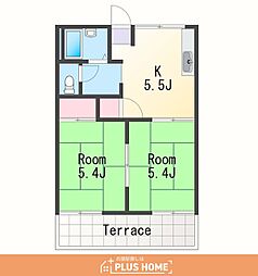 フォーブル加納 2Kの間取図画像