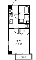 Smart space都立家政 2階1Kの間取り