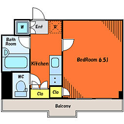 東急多摩川線 武蔵新田駅 徒歩8分の賃貸マンション 1階1Kの間取り