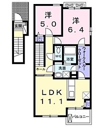 ビオーラ 2LDKの間取図画像