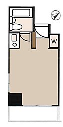クリオ鶴見ファースト ワンルームの間取図画像
