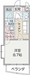 Gracia 1Kの間取図画像