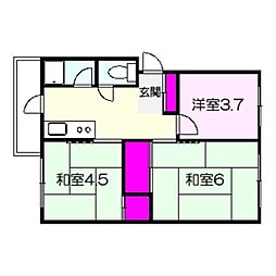 北野田マンション巽A棟 3階/-