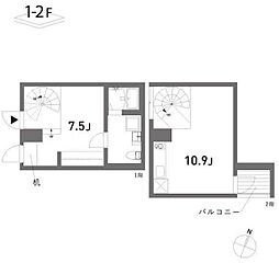 ＣＯＬＬＡＧＥ ＨＯＵＳＥ 1階1LDKの間取り