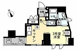 T&FYOKOHAMABLDG ワンルームの間取図画像