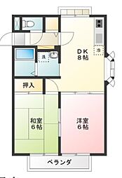 アネシス 2DKの間取図画像