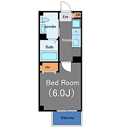 Maison　de　Roms武蔵小山 1階1Kの間取り