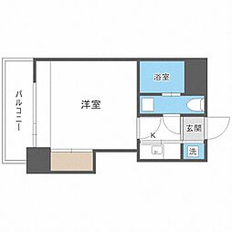 エステート・モア高宮通り 1Kの間取図画像