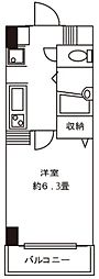 ドミール目白 1Kの間取図画像