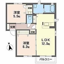 メゾンシルエーラ 202 ｜ 山形県東根市さくらんぼ駅前１丁目9-17（賃貸アパート2LDK・2階・54.80㎡） その2