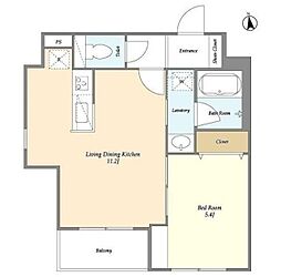 ＣＨＡＲＭＡＮＴ ＧＲＡＮＤＩＲ 3階1LDKの間取り