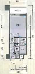 エステート・モア博多公園通り 1Kの間取図画像