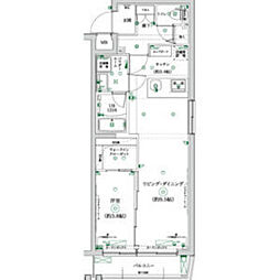 ガレリアレジデンス大泉学園 1LDKの間取図画像