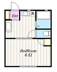 エンゼルハイツ 1Kの間取図画像