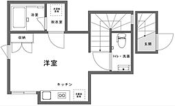 ランプライト千歳船橋 ワンルームの間取図画像