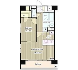 ATGPark東品川 1LDKの間取図画像