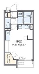 ミランダパレス湘南本宿 ワンルームの間取図画像