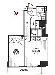 フィールA渋谷 1LDKの間取図画像