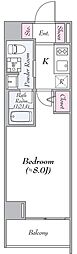 SYFORMEGAKUSHUINSHITA 1Kの間取図画像
