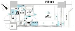 フェニックス横濱関内BAYGAIA 1Kの間取図画像