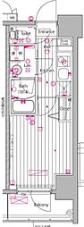 ガーラ・グランディ川崎榎町 1Kの間取図画像