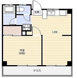 エクセル宮原 1LDKの間取図画像