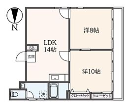 東急大井町線 尾山台駅 徒歩5分の賃貸マンション 3階2LDKの間取り