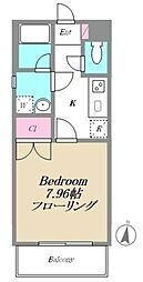 e-PLANETS 3階1Kの間取り