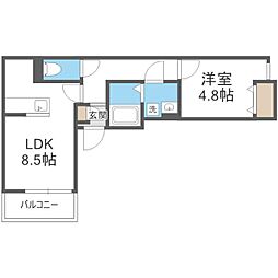 間取図画像 1LDK