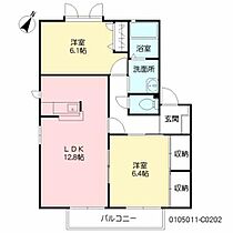 エティンセラー21　Ｃ棟 C0202 ｜ 福岡県北九州市小倉南区上石田２丁目9-37（賃貸アパート2LDK・2階・60.81㎡） その2