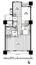 シエルズガーデンエールタワー 2LDKの間取図画像