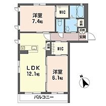 ヴェルジェ・エスト 00203 ｜ 埼玉県春日部市樋堀207-1（賃貸アパート2LDK・2階・61.40㎡） その2