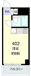 GSプラザ桜木町 ワンルームの間取図画像