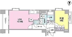 プロスペクトグラーサ広尾 1LDKの間取図画像