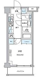 GRAND-AILES駒込 2階1Kの間取り