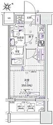 ザ・ヴァレッシア蒲田シティ 1Kの間取図画像