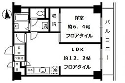 東京メトロ丸ノ内線 中野坂上駅 徒歩5分の賃貸マンション 3階1LDKの間取り