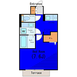 京急空港線 糀谷駅 徒歩7分の賃貸アパート 1階1Kの間取り