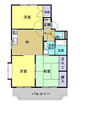 ジェネシス大島C 3DKの間取図画像