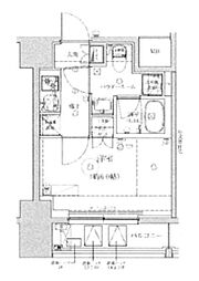 RELUXIA 品川西大井 2階1Kの間取り