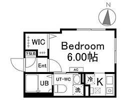Branche西新宿EAST 1Kの間取図画像