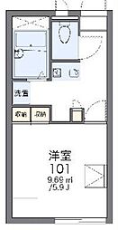 レオパレスエスポワール 1Kの間取図画像